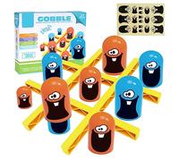 Tic Tac Toe Big Eat Small,Tic Tac Toe Gioco da Tavolo, Tic-Tac-Toe,Big eat small tic tac toe,Gioco interattivo genitore-figlio, Giochi per Famiglie e Un Gioco Classico (blu arancio)