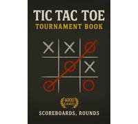 Tic Tac Toe Tournament Book - 4000 Games | Scoreboards & Rounds | 6x9" Travel Size Game Book: Fun strategy game notebook with 200 pages, 20 grids per ... family, friends, travel, school or party play