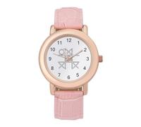 Tic Toe Noughts And Crosses Board Donna Cinturino in Pelle Elegante Signora Orologio da Polso Casual Band Tre Lancette