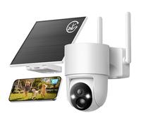 Tical 4MP AOV Telecamera Esterno Registrazione 24/7 Solare | Wi-Fi Telecamera 360° PTZ Videocamera Esterno a Batteria, Rilevamento AI e Visione Notturna, solo Wi-Fi a 2,4 GHz