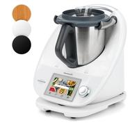 Ticanros Asse Scorrevole per Bimby TM6 TM5, Asse Scorrevole in Bambù con Ruote, per Muovere Senza Facilità, per Bimby TM5 TM6 Accessori Base, Bianco