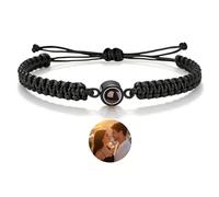 TICBIK Bracciale Con Foto Dentro Personalizzata, Braccialetto Personalizzato Con Foto Proiettata, Bracciali Personalizzati Per Fidanzato,Marito,Bracciale Personalizzato Per Compleanno Anniversario