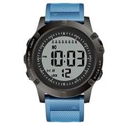 TICCI, orologio da uomo con 8 allarmi vibranti, per farmaci, pillole e promemoria vibra per anziani anziani, grandi cifre impermeabili Cinturino blu.