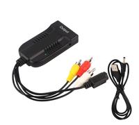 TICFOX Adattatore convertitore S VIDEO a HDMI Convertitore AV CVBS a HDMI ad alta risoluzione 720P 1080P Plug and Play per TV VCR Registratori DVD Materiale ABS