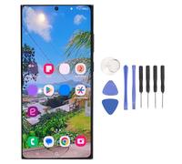 Ticfox Assemblaggio touch screen del telefono Sostituzione schermo digitalizzatore 6,8 pollici per S23 Ultra 5G SM S918B Versione internazionale UE con strumenti di riparazione (Nera)