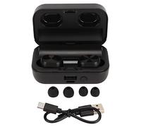 Ticfox Auricolari Bluetooth senza fili stereo con display a LED, ricarica rapida, con custodia di ricarica per banca di alimentazione, per sport, corsa, palestra, entra