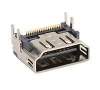 TICFOX Connettore di ricambio per porta HDMI Jack per presa video per console di gioco ABS in lega di alluminio premium per riparazione di 5 porte di interfaccia multimediale HD