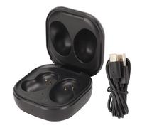 Ticfox Custodia di ricarica per auricolari Custodia di ricarica USB sostitutiva con cavo di tipo C per Buds Live SM R180 Nero Materiale PC ABS durevole Batteria integrata 600 mA