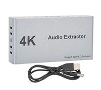 Ticfox Distributore estrattore audio HDMI Ticfox 2 in 1 uscita 4k 30hz HDMI a HDMI ottica spdif + 3,5mm