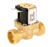 TICFOX G3/4 Valvola del Solenoide Elettrica in Ottone, 1 Pc DC12V Valvola Magnetica Elettrica di Ingresso dell'Acqua Chiusa Normale per Acqua