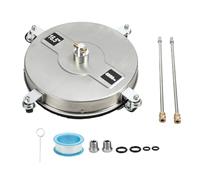 TICFOX Idropulitrice Pulitore per Superfici Spina Rapida 1/4 Pollice 4 Ruote Idropulitrice per Pavimenti ad Alta Efficienza con 2 Bacchetta di Prolunga