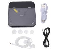 Ticfox Lettore CD portatile con doppi altoparlanti stereo Bluetooth 5 3 Batteria ricaricabile Qualità audio HiFi Display LCD Supporto CD AUX USB Riproduzione in loop di ingresso pe (Nera)
