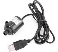 Ticfox Micro pompa sommergibile senza spazzole, Pompe Idriche Sommersi USB DC, DC4V-6V 150L/H Micro pompe dell'acqua brushless Pompa di raffreddamento motore con USB GD per acquari con fontana