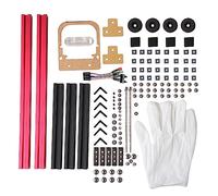 Ticfox Mini telaio aperto in lega di alluminio fai-te Scheda madre ITX Custodia per computer per PC Blocchi di costruzione nudi Design leggero e impilabile per ITX compatto Cost