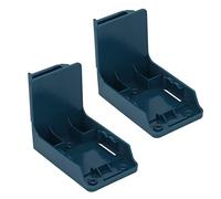 TICFOX Portabatteria 2 pezzi Portabatterie a doppio scopo in ABS senza sbavature, rack di stoccaggio per batterie per elettroutensili montato a parete