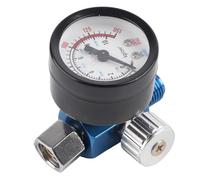 Ticfox Regolatore di Pressione della Pistola di Verniciatura, 1/4 0-150psi Regolatore di pressione dell'aria per pistola a spruzzo Manometro per Compressore d'aria e utensili ad aria