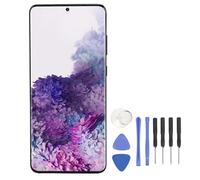 Ticfox Schermo di ricambio per telefono, display LCD professionale da 6,7 pollici con sensore di impronte digitali per S20 Plus 5G SM G986B EU versione internazionale (nero)