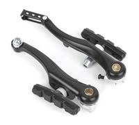 TICFOX Set di freni a V per bici, Freni per Mountain Bike, Freni a V neri in lega di alluminio Kit leva freno anteriore con cavi freno/stivali/viti per mountain bike e bici da corsa(1 paio)