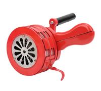 Ticfox Sirena Manovella del Corno Portatile, 120db a Manovella Sirena Rossa Manuale Portatile Allarme per le Truppe Scolastiche Allarmanti