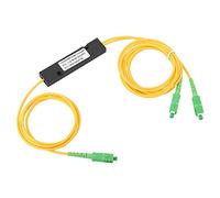 TICFOX Splitter per Cavo in Fibra Ottica, Splitter Ottico FTB Monomodale 1x2, Connettore SC/APC,per Sistema di Comunicazione in Fibra Ottica (2,2 m)