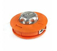 Ticfox Tagliaerba Universale 2 Linee Testa di Taglio Filo Tandem per Trimmer M10 Alluminio Nylon Tosaerba Bump (Arancia)