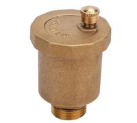 TICFOX Valvola di Sfiato Automatica in Ottone, Valvola di sfiato aria automatica unidirezionale in ottone con filettatura maschio G1/2" per Caldaie, Radiatori, Scaldabagno Solare