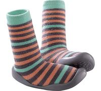 Tichoups - Pantofole a Righe Corallo e Verde Acqua