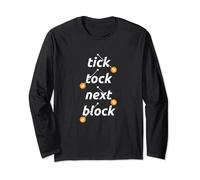Tick Tock Blocco successivo Bitcoin Maglia a Manica