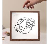 Ticket Shadow Box Cornice Porta Ricordi Cornice con Slot Porta Biglietti