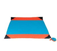 Coperta da picnic Ticket to the Moon 213 x 213 cm Aqua / Orange