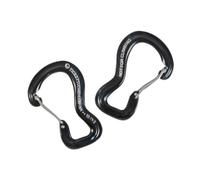 Ticket to the Moon - Carabiner 10 kN - Pair - Moschettoni a leva nero