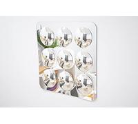 TickiT 72408 Large 9-Domed Acrylic Mirror Panel