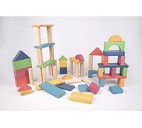 TickiT 73450 Rainbow Wooden Jumbo Block Set