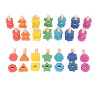 TickiT 73999 Rainbow Wooden Nuts & Bolts Pack of 21