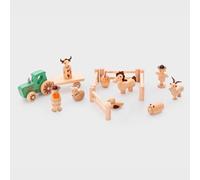 tickit Set da gioco in legno con trattore, animali e figure | tickit Il set da gioco in legno con trattore è ideale per piccoli mondi e giochi fantasiosi.