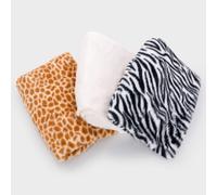tickit Set di Tessuti con Stampa Animalier, 3 Pezzi | tickit Il set di tessuto con stampa animale peloso è ideale per l'esplorazione sensoriale e lo sviluppo motorio fine.