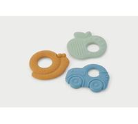 tickit Silisoft - Set di 3 massaggiagengive sensoriali in silicone per uso alimentare, per bambini, lenitivo, rinfrescante e creativo, gioco sensoriale fin dalla nascita, neutro