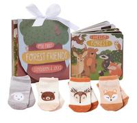 Tickle & Main Forest Friends - Set di 4 calzini neutri