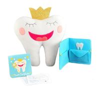 Tickle & Main - Kit cuscino fatina con blocco note e sacchetto dei ricordi. Il set da 3 pezzi include un cuscino con tasca, un taccuino per appunti, un sacchetto dei ricordi e una foto.