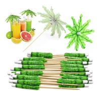 TICKLELY 100 Pezzi-Set di Ombrellini Cocktail con Stuzzicadenti Decorativi, Ideale per Feste, Aperitivi e Decorazioni, Tema Hawaii, Perfetto per Party Adulti