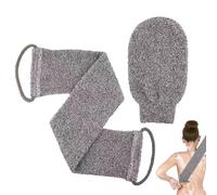 TICKLELY 2 Pezzi Spugna Doccia e Guanto Esfoliante - Set Corporeo 2-in-1, Spazzola Schiena Doccia e Guanto Esfoliante Coreano, Perfetti per il Scrub del Corpo