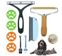 TICKLELY 9 Pcs Set di rimozione dei peli di animali, la rimozione dei peli di animali domestici, rimozione dei pelucchi, spazzola per pelucchi e rimozione dei peli di gatto, Mini Spazzola in Nylon