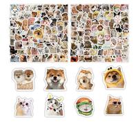 TICKLELY Adesivi - Set di 200 Sticker con Disegni di Gatti e Cani - Ideali per Gli Amanti degli Animali - Perfetti per Decorare e Personalizzare