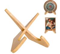 TICKLELY Supporto per libri e piatti - Leggio da tavolo in legno, Supporto per esibizione di piatti, Libro e Ricettario, ideale per la casa e l'ufficio