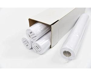 Tickoffice rotoli plotter A0 / A1 91/61 cm x 50 metri foro 50mm confezioni da 4/8 pezzi per stampa inkjet colori e monocromatica autocad (A1 24" 61cm (4 rotoli))
