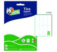 Tico E-7527 Export Etichetta da 75x27 mm, Confezione da 10 Pezzi