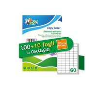 Tico Etichette Indirizzi / Pacchi LP4W-3723P ETICH BIANCHE 37.5X23.5 100PIU10 FF