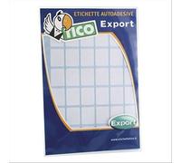 Tico Export E-4622 Etichette adesive bianche 46x22 mm, 15 etichette per foglio, adesivo permanente, scrivibili a mano, Confezione da 10 fogli