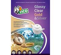 Tico GL4 - 6342 - Etichette in Carta Oro Ovale, Colore: Oro