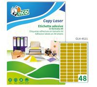 Tico Italia GL4-6342 Etichetta Satinata, Oro Satinato, 63 x 42 mm